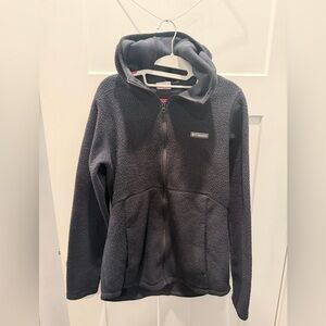Columbia Black Full Zip Fleece Hoodie Jacket Women’s Medium